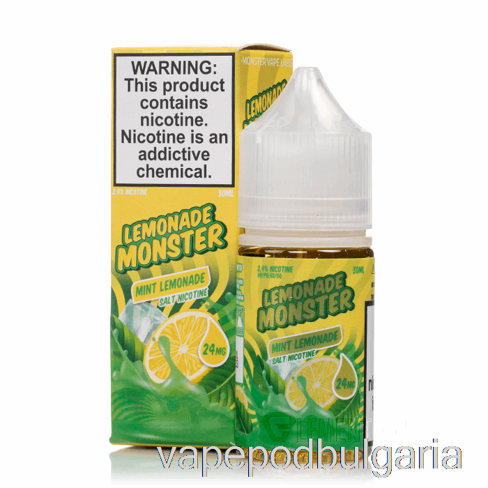 Vape Течности мента - лимонада чудовищни ​​соли - 30ml 24mg